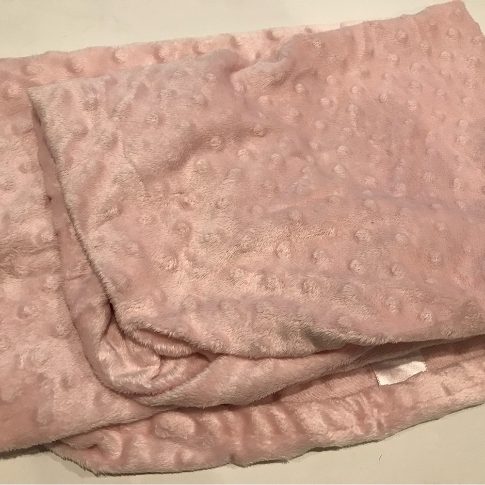 Soft pink minky diaper pad cover